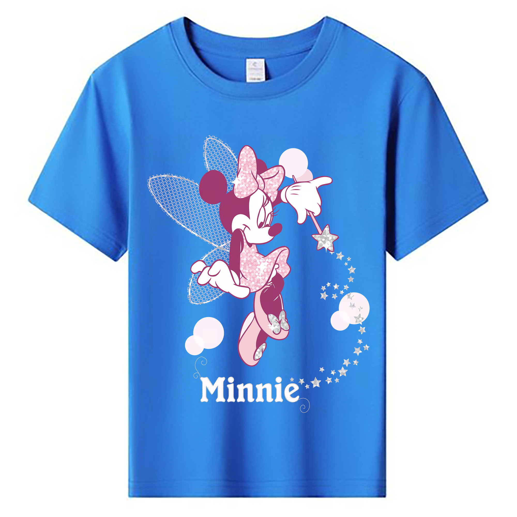 （画像用） ミッキーマウス Mickey Mouse 綿100％キッズTシャツ（フロントプリント）